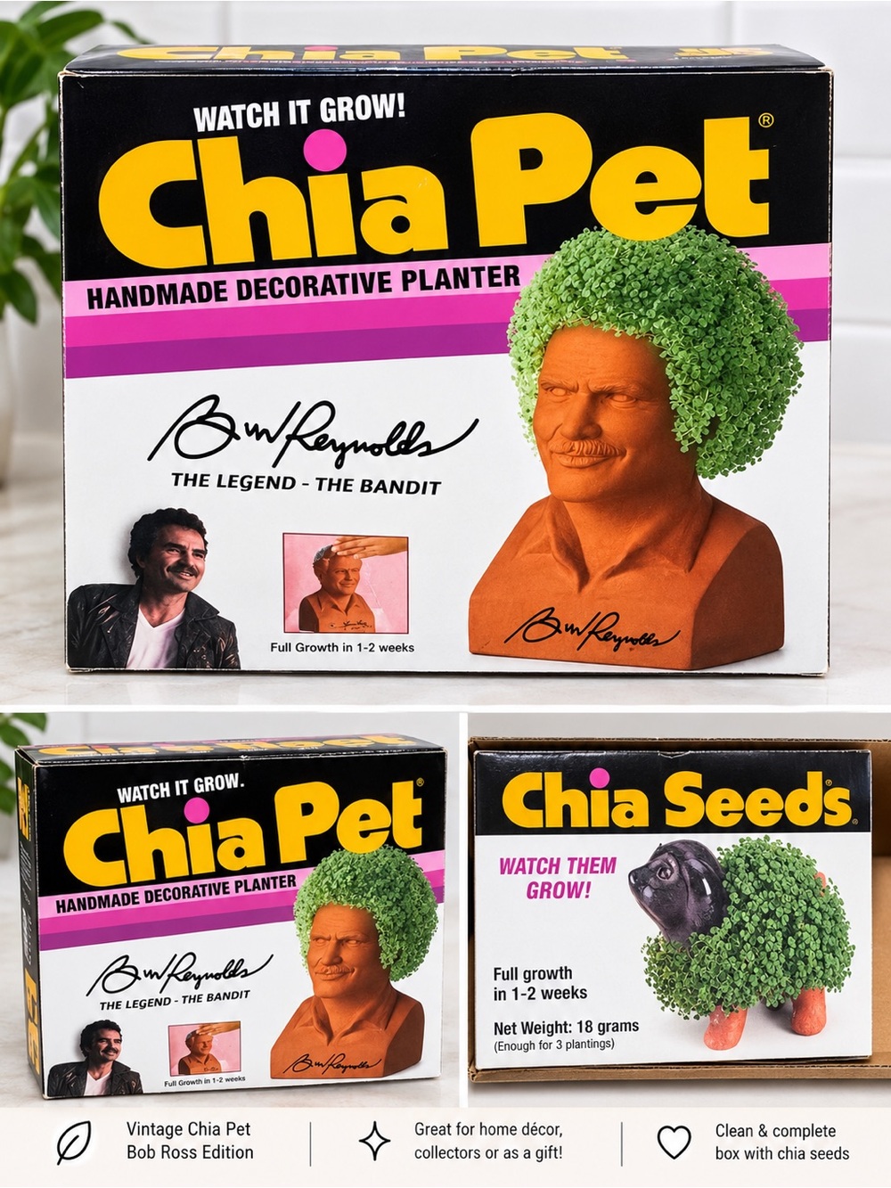 Bob Ross Chia Pet – The Bandit